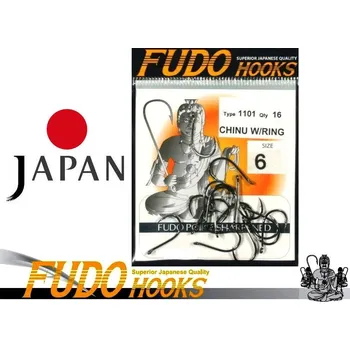 Rybářský háček Háčky Fudo Chinu W/Ring s očkem / balení velikost: 5