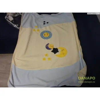 Dětská deka DANAPO Deka - žlutomodrá - 1100x800 mm