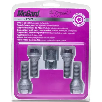 Šroubek na kolo McGard pojistné šrouby závit M12x1,5 sedlo 60 kužel délka závitu 42,1mm velikost hlavy 17mm