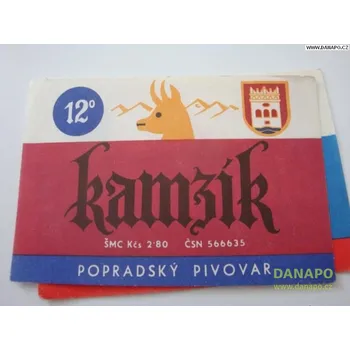 Pivo DANAPO PIVNÍ ETIKETA - Slovensko - Kamzík 12° Poprad