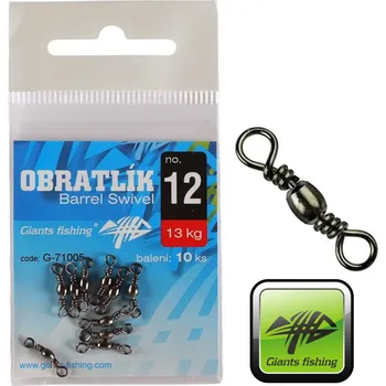 Obratlíky Giants Fishing Barrel Swivel - 10 ks velikost: 10/16 kg