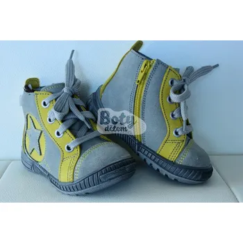 Chlapecké polobotky SANTÉ kožené boty N/PARIS/Šedá 19