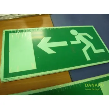 Papírový ubrousek DANAPO Cedule exit, únikový východ / nouzový východ Barva: rovně,vlevo