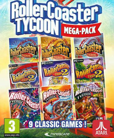 foto Počítačová hra RollerCoaster Tycoon: Mega Pack PC digitální verze
