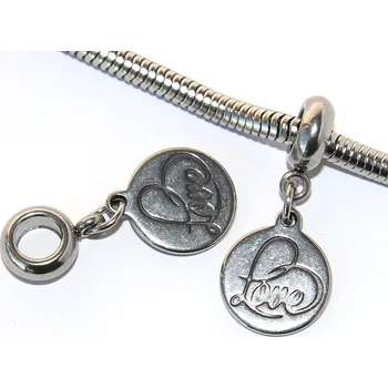 Přívěsek Korálek nerezový Fashion Jewerly - Přívěsek Láska, Love, Srdce plné štěstí 2585