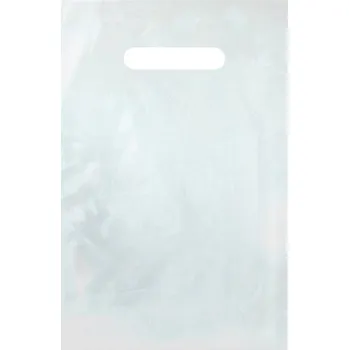 Dárková taška CZ Taška igelitová 20x30cm průhmat bílá