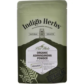 Přírodní produkt Indigo-herbs Organic Ashwagandha Powder 100 g