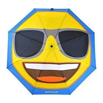 Deštník Emoji AutoFold Compact deštník, Face Sunglasses