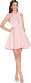 Dámské šaty Katrus K270 pudrově růžové S