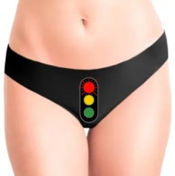 Kalhotky Dámske kalhotky - SEMAFOR ČERVENÁ, Barva látky bílá, Střih Klasické kalhotky, Velikost XS