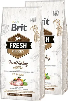 Krmivo pro psa Brit Dog Fresh Senior Light Fit & Slim Turkey/Pea