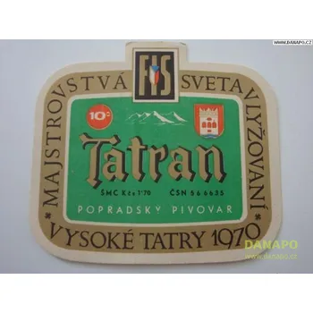 Speciální papír DANAPO PIVNÍ ETIKETA - Slovensko - Tatran 10°