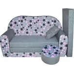 Dětská pohovka PUNTÍKY šedá