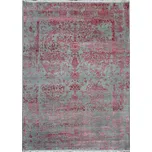 Ručně vázaný kusový koberec Diamond DC-JK ROUND Silver/pink, 365x457, růžová, chodba / předsíň, Diamond Carpets India - 1 rok na vrácení + DOPRAVA ZDARMA k Vám i zpět