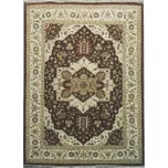 Ručně vázaný kusový koberec Diamond DC-SIRAPI Brown/ivory, 365x550, hnědá, chodba / předsíň, Diamond Carpets India - 1 rok na vrácení + DOPRAVA ZDARMA k Vám i zpět
