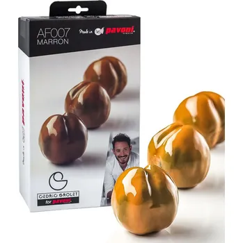 Forma na pečení Formy silikonové 2 ks sada 8 ks kaštany 8x85ml, ⌀5,3, v.5,5cm