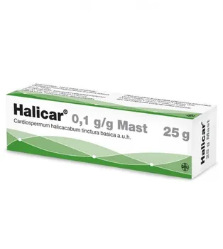 Lék na kožní problémy, vlasy a nehty Halicar mast 25 g
