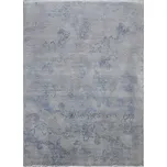 Ručně vázaný kusový koberec Diamond DC-KERRY 2 Silver/blue, 365x457, modrá, chodba / předsíň, Diamond Carpets India - 1 rok na vrácení + DOPRAVA ZDARMA k Vám i zpět