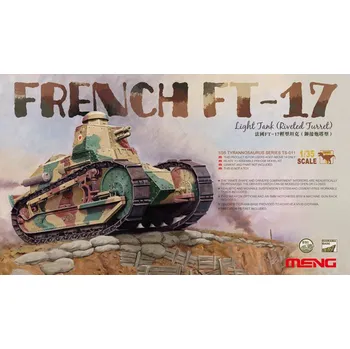 Plastikový model Meng 1/35 French FT-17 Light Tank (Riveted Turret)