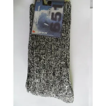 Dámské ponožky ONDŘEJ-dámské vlněné podkolenky ŠTEPON světlý melír 38-39(25-26) (velmi teplé zimní podkolenky vlněné)