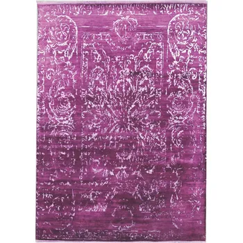 Koberec Ručně vázaný kusový koberec Diamond DC-JK 2 Purple/silver (overdye), 245x305, fialová, kancelář, Diamond Carpets India - 1 rok na vrácení + DOPRAVA ZDARMA k Vám i zpět