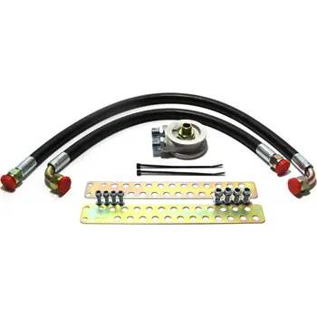 Sada pro vozy s přírubou olejového filtru 3/4 UNF - gumové hadice - termostat
