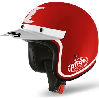 Helma na motorku Airoh Garage Six Days Trophy červená