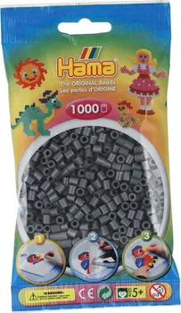 Dětské navlékací korálky Hama H207-71 Midi tmavě šedé 1000 ks