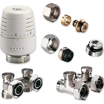 rozdělovač topení Ivar KIT AVK Vekoluxivar - pro dvoutrubkový systém - 1/2"xEK; 16x2; rohové (KITAVK501848)