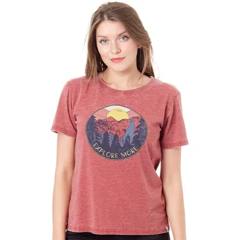 Dámské tričko Animal Explore Pomergranate Red růžové