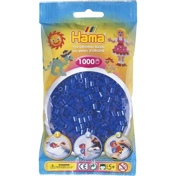 zažehlovací korálek Hama Beads H207-36 Midi neonové modré 1000 ks