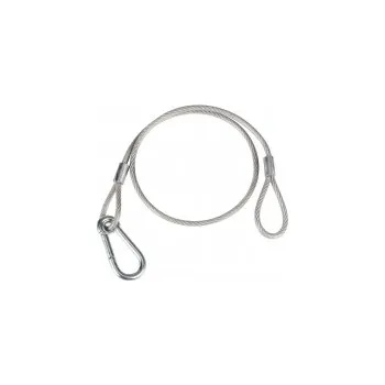 Lanko pro jízdní kolo Ocelové jistící lanko 65 cm x 3 mm včetně karabiny, nosnost 20kg