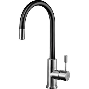 Vodovodní baterie dřezová baterie Blue Water LIMA nerez/černá matná