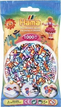 zažehlovací korálek Hama Beads H207-90 Midi duhový pruhovaný mix 1000 ks