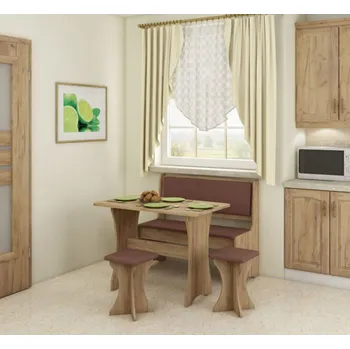 Jídelní set Jídelní set (kuchyňská sestava jednoduchá, rovná) - Jídelní set, kuchyňská lavice rovná)