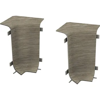 soklová lišta Kouty ke kanálkové liště, KSL50, akát vintage, 50 mm, 2ks