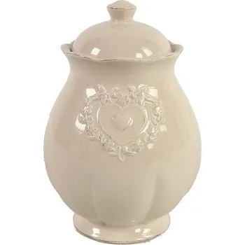 Zahradní dekorace Porcelánová dóza Angelika, růžová (82305)