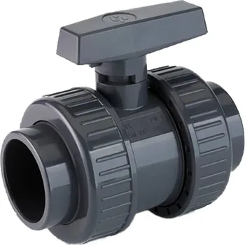 PVC-U SCH Kulový ventil - lepený spoj 1" - 1/4"