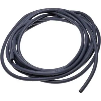 Hadička paliva 5mm - tmavá šedá - gumová ( 0,5 m)