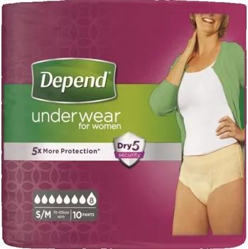 Depend Super L 9 ks Inkontinenční kalhotky Depend Super L 9 ks