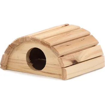 HafHaf-shop Domeček pro malé hlodavce WOODEN HOUSE Velikost: S