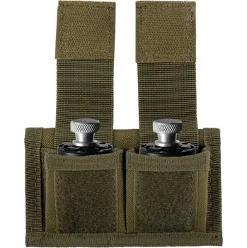 Sportovní střelba opaskové pouzdro na dva rychlo nabíječe - zelené 008z
