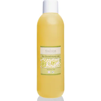 Masážní přípravek Saloos Bio slunečnicový rostlinný olej lisovaný za studena 1000 ml