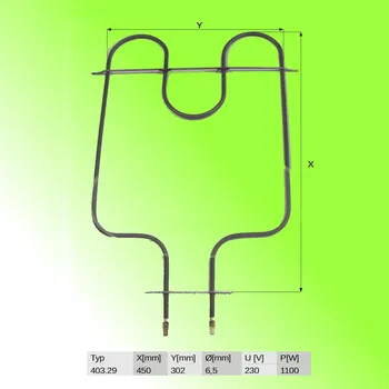 Příslušenství pro ohřívač vody GORENJE spodní topné těleso 45 cm; 230V, 1100W - spodní topné těleso s podpěrou o zástavbové délce topné části 45 cm