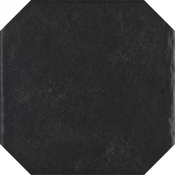 Dlažba Modern nero gres szkl. struktura octagon - dlaždice osmihran 19,8x19,8 černá 151491