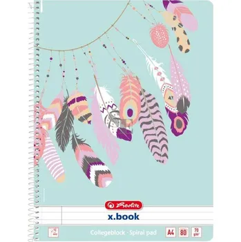 Blok Spirálový blok A4 80l linka Pírka, Herlitz