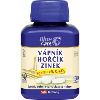 VitaHarmony Vápník + Hořčík + Zinek Forte + vit. D3 + K2
