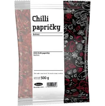 Koření Chilli papričky celé 0,5 Kg Drana