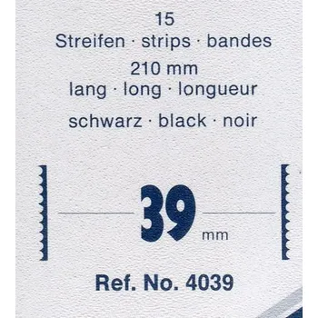 Poštovní známka Hawidky černé, pásky 210 x 39 mm, 15 ks - schaufix - vkládací