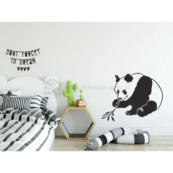 Samolepící dekorace Dekorace pro děti - Panda - dekorace-steny.cz - 60 x 75 cm - 195